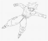 Goku Instinct Jiren Kindpng Ssj4 Dbz sketch template