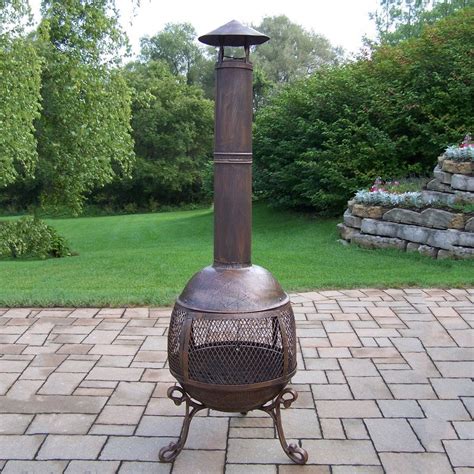shop oakland living cast iron outdoor wood burning fireplace  lowescom