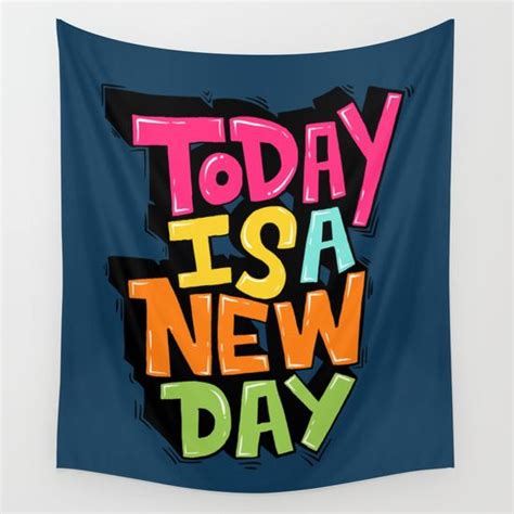 today    day wall tapestry graphic design illustration