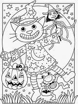Hallowen Coloring Fim Bruxas Podem Vez sketch template