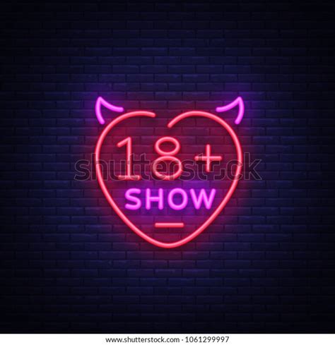 Sex Show Neon Sign Bright Night Stock Illustration 1061299997