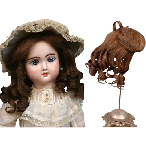 Extraordinary Antique French Human Hair Wig C 1890 For