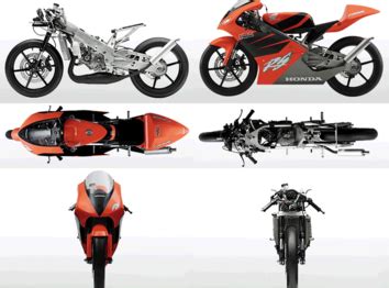 honda nxr   motorcycle  drawings dimensions figures  drawings