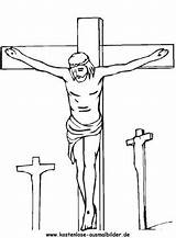 Jesus Ostern Ausmalbilder Kreuz Ausmalen Malvorlagen Malvorlage Drucken Crucifixion Ausmalbildervorlagen Crucified Bibel sketch template