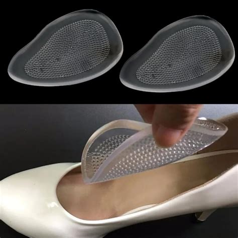 buy  pair silicone gel insoles pads cushion forefoot pain support front feet
