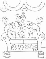 Furniture Coloring Pages Books sketch template