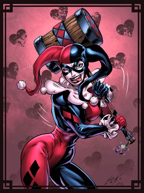 Classic Harley Quinn Pink By Cdubbart On Deviantart