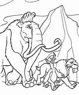 Coloring Pages Ice Age Colouring Mammoth Kids Printable Woolly Disney Print Wooly Sheets Cartoon Adults Adult Diego Movie Getdrawings Getcolorings sketch template