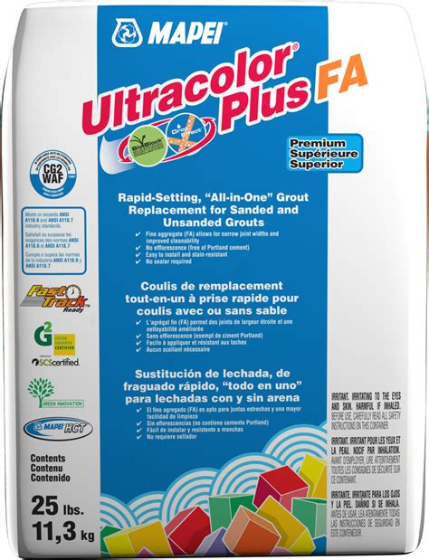 Mapei Ultracolour Plus Fa Grout — Form And Build Supply Inc