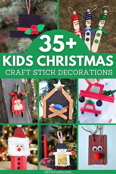 adorable christmas craft stick projects  kids diy crafts