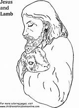 Jesus Lamb Coloring Color Books Pages sketch template