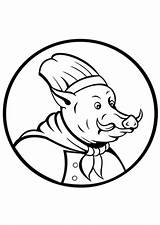 Schweinekopf Schweine sketch template