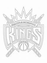 Coloring Pages Logo Kings Nba Lakers Sacramento Drawing Logos Spurs 76ers Cavaliers Cleveland Team Pistons Color Cool Clipart Detroit Sports sketch template
