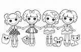 Lalaloopsy Coloring Characters Pages Colouring Print Colorluna Size Mermaid Color Kids Dolls Girls Disney Luna Animal sketch template