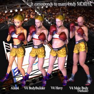 v4a4 boxing set 3d figure assets billy t