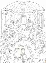 Pentecost Coloring Orthodox sketch template