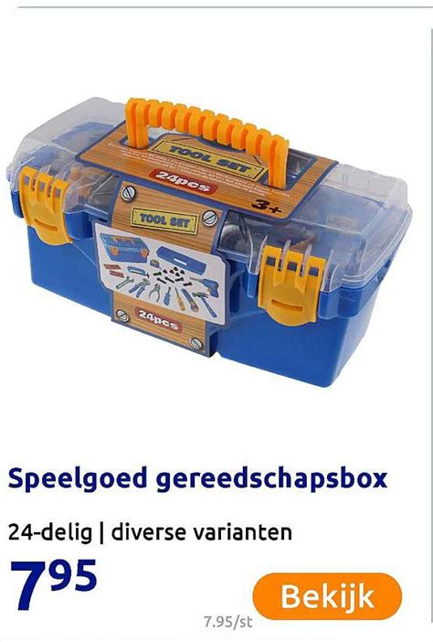 speelgoed gereedschapsbox aanbieding bij action