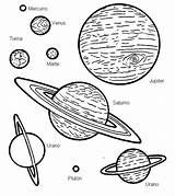 Planets Planeta sketch template