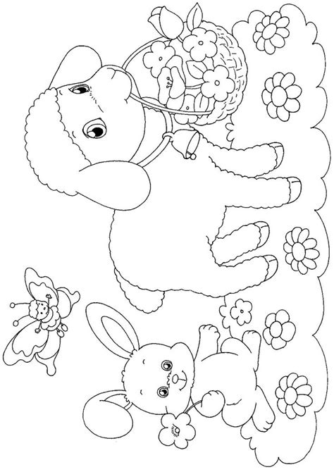 printable easter lamb coloring pages