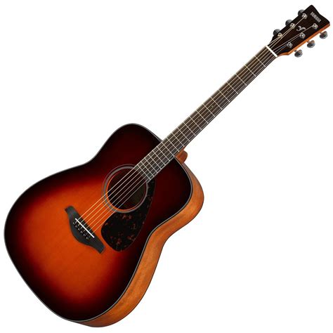 yamaha fg acoustic guitar brown sunburst  gearmusiccom