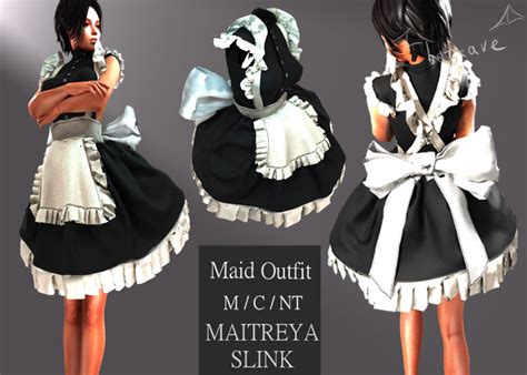 Second Life Marketplace Batcave Maid Outfit