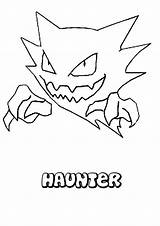 Coloring Pokemon Haunter Pages Ghost Color Colorir Para Printable Hellokids Online Print Only Related sketch template