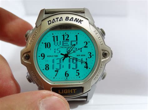 casio abx  twincept databank  clockwork casio  digital  watches ganesh clocks