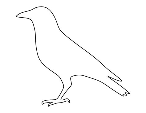 printable crow template