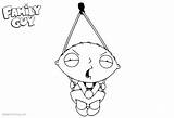 Coloring Stewie Pages Guy Family Sad Printable Kids sketch template