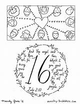 Advent sketch template