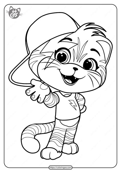 printable  cats lampo  coloring pages