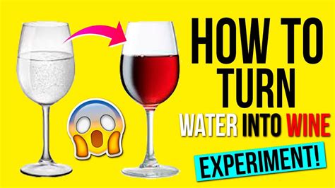 turn water  wine easy science trick    home youtube