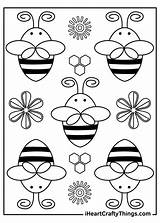 Bees Iheartcraftythings sketch template