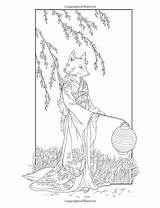 Kitsune Meredith Dillman Kimono Foxes sketch template