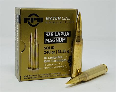 prvi ppu  lapua mag ammunition match ppm  grain solid copper  rounds