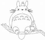 Totoro Coloring Colorear Ghibli Kiki Neighbor Limb Coloringhome Buddies Kolorowanki Miyazaki Mieux 토토로 Bw 색칠 Valerio Ausmalen 공부 Fc07 Zapisano sketch template