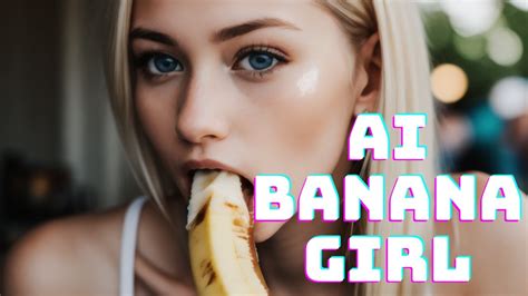 Ai Gone Crazy Hot Ai Girl Eating Banana A I Pretty Generated Women