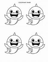 Shark Baby Coloring Color Pages Printable Preschool Easy Print Board Kids Description Educational Pig Peppa Choose sketch template