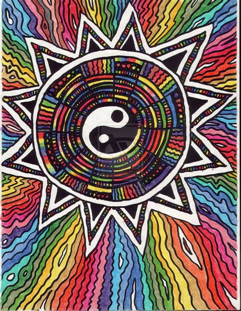 Yin Yang Art Colorful Yin Yang By Creevesabudd