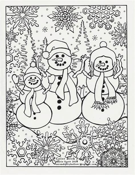 winter printable coloring pages