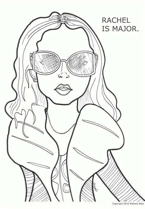 printable fashion design coloring pages