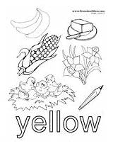 Color Pages Preschool Printables Coloring Colors sketch template