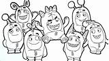 Oddbods Booba Coloringpages sketch template