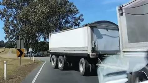 Footage Captures Horrifying Moment Truck Loses Control Slams Into Car