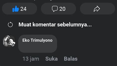 komentar  fb tidak terlihat mudah banget eko trimulyono