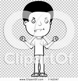 Adolescent Teenage Mad Boy Outlined Coloring Clipart Vector Cartoon Thoman Cory sketch template