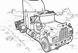 Truck Monster Pages Easy Coloring Mack sketch template