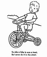 Coloring Pages Bike Safety Bicycle Helmet Riding Motocross Child Ride Motorcycle Dirt Learning Clipart Bikes Gif Drawing Color Popular Library sketch template