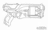 Nerf Gun Sniper Strongarm Educativeprintable sketch template