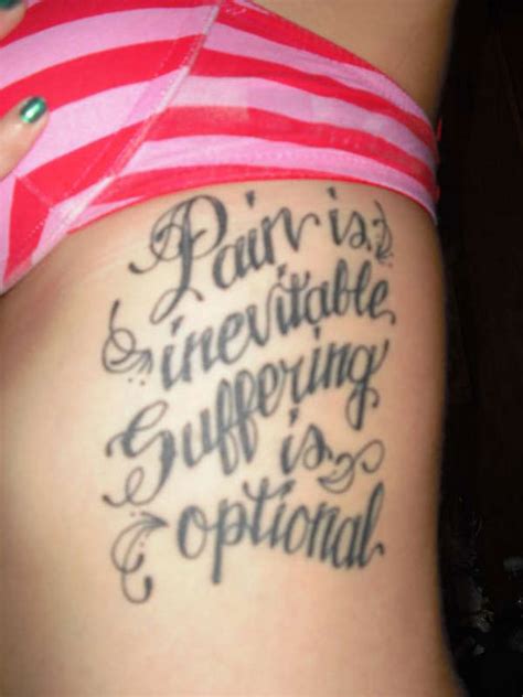 tattoo quotes  pain quotesgram